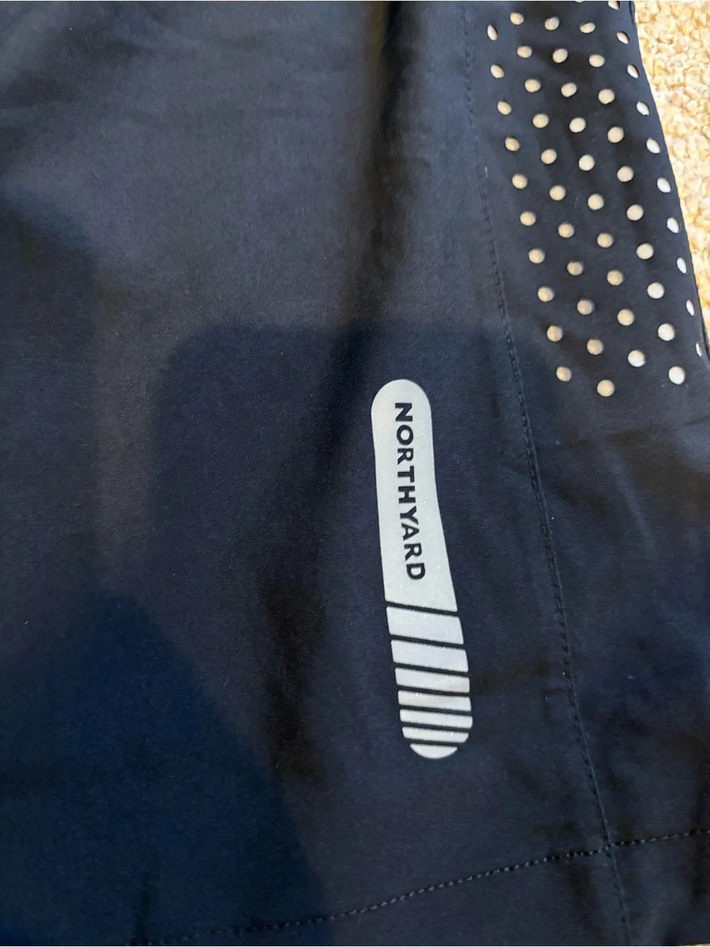 Men's Black Athletic Performance Shorts with Reflective Accents
